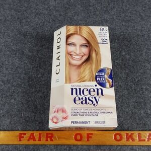 Clairol Nice'n Easy Permanent Hair Color 8G Medium Golden Blonde RepairPlex